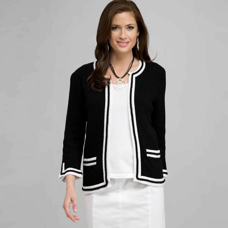 3/4 Sleeve Cardigan, , large