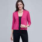 Woven Trimmed Cardigan., , small