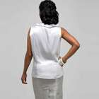 Sleeveless Twist Neck Blouse, , small