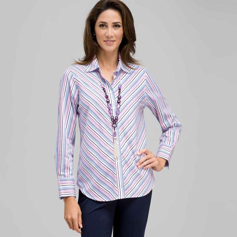 Striped Button Down, , large