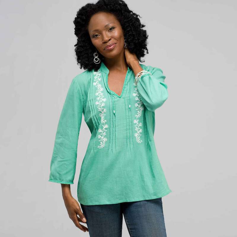 3/4 Sleeve Tunic, , large