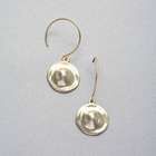 Hammered Gold Earrings, , small